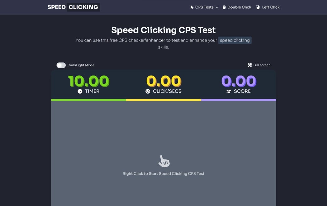 Speed Clicking